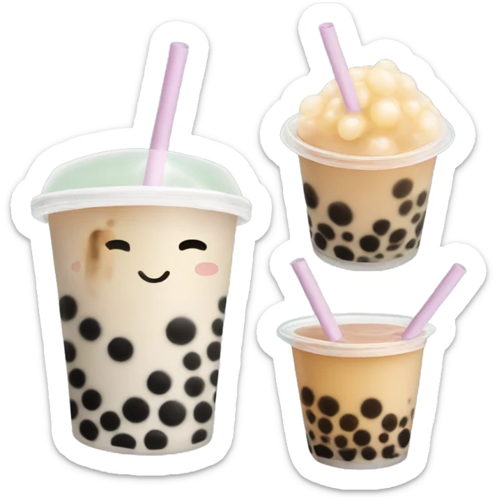 Bubble tea sticker
