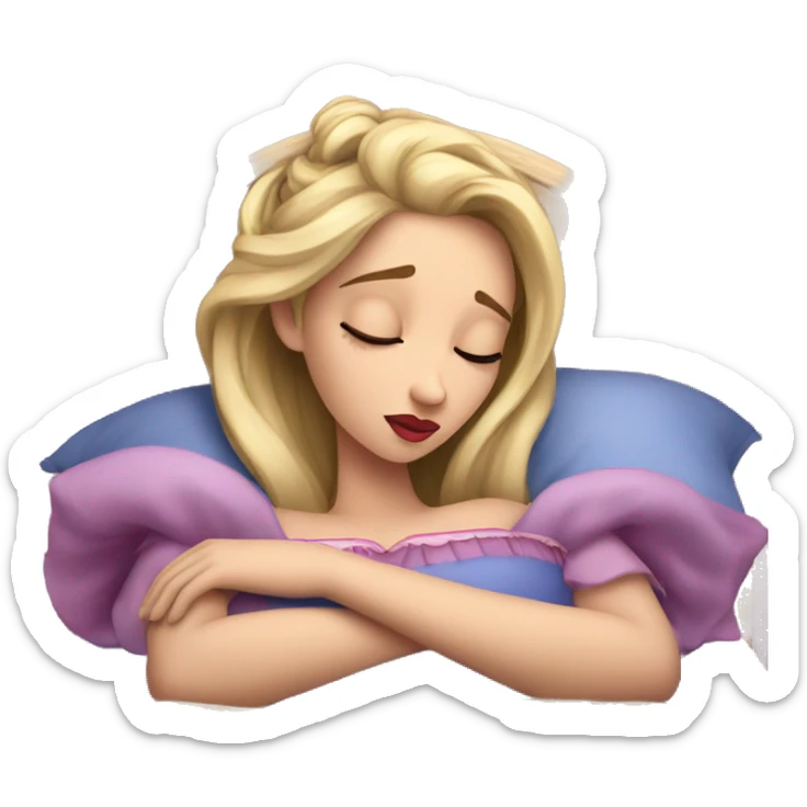 Sleeping beauty is ashamed of something Sleeping beauty is ashamed of something sticker