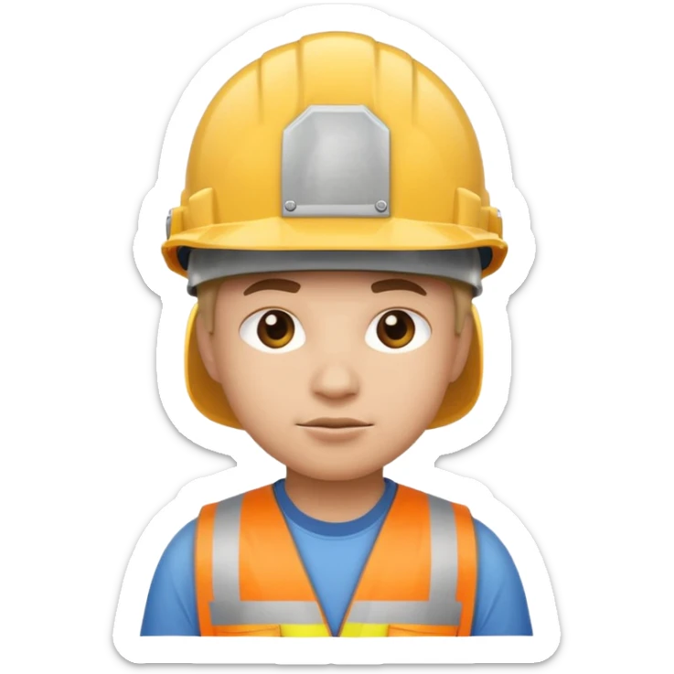 motivational cool looking emoji that fits the phrase "jobs never finished" sticker