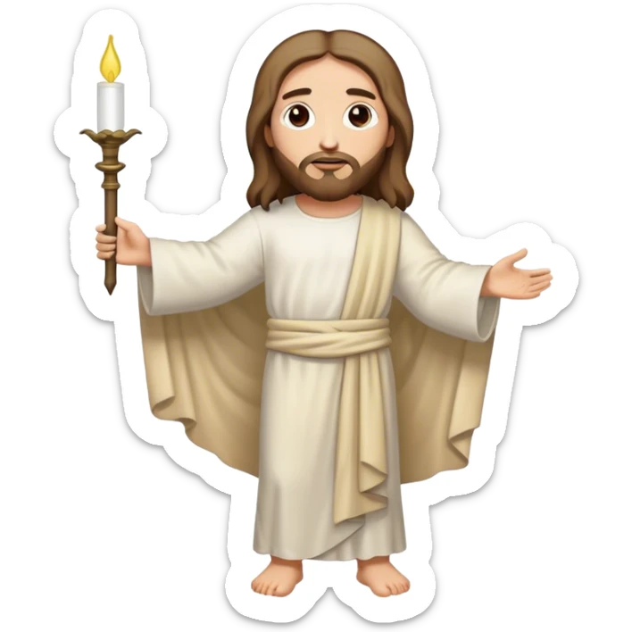 full length cartoon picture of jesus to color in sticker