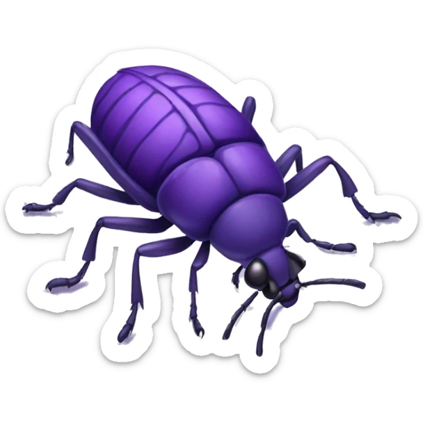 Purple bug sticker