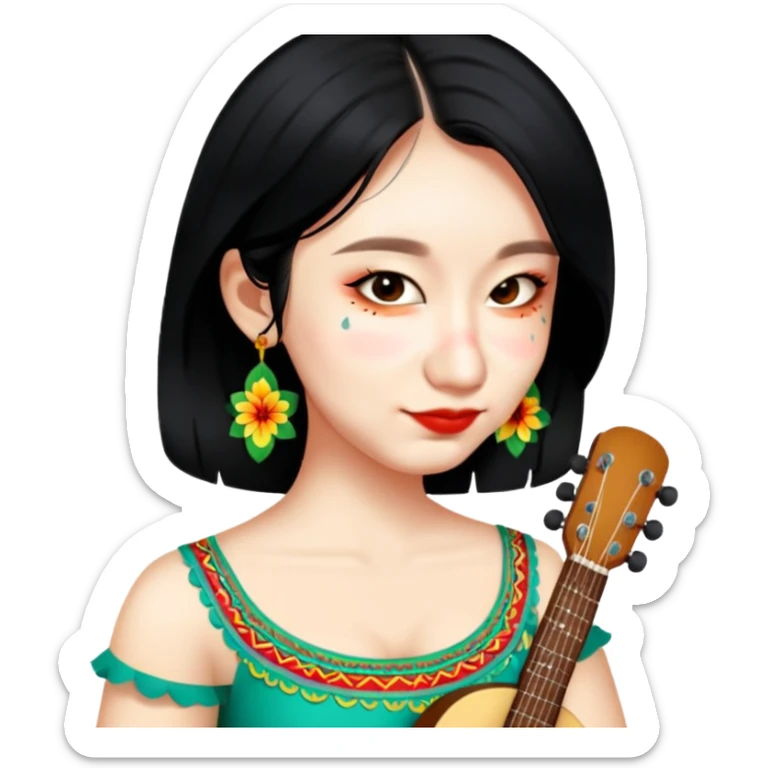 Vibrant Festival Singer sticker