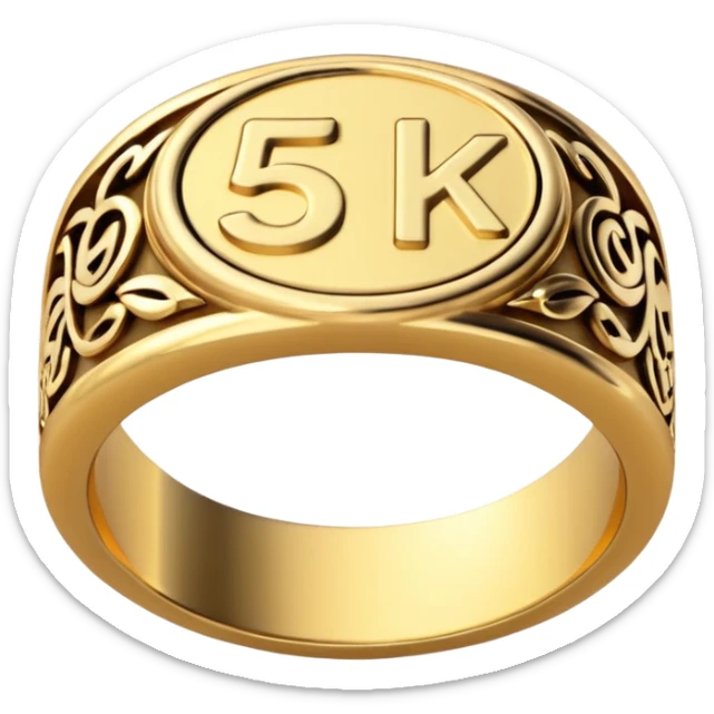 give me an emoji that is lord of the rings theme that says 5k sticker