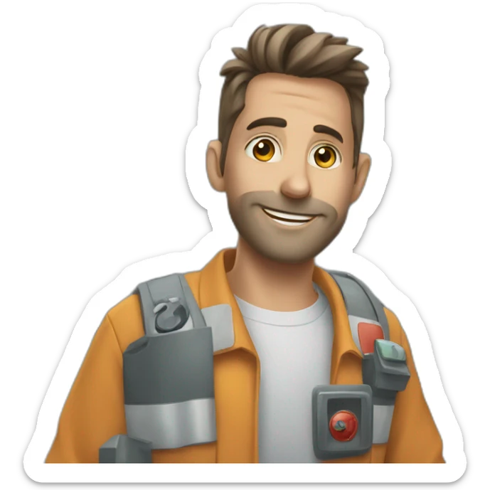 an employee of a nuclear power plant is in love with the eyes sticker