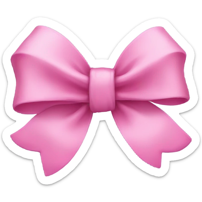 Pink bow sticker