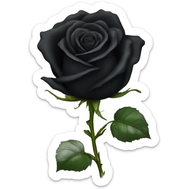 black rose sticker