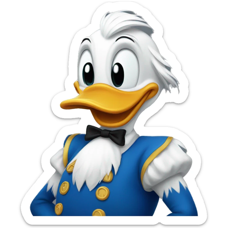 Donald duck sticker
