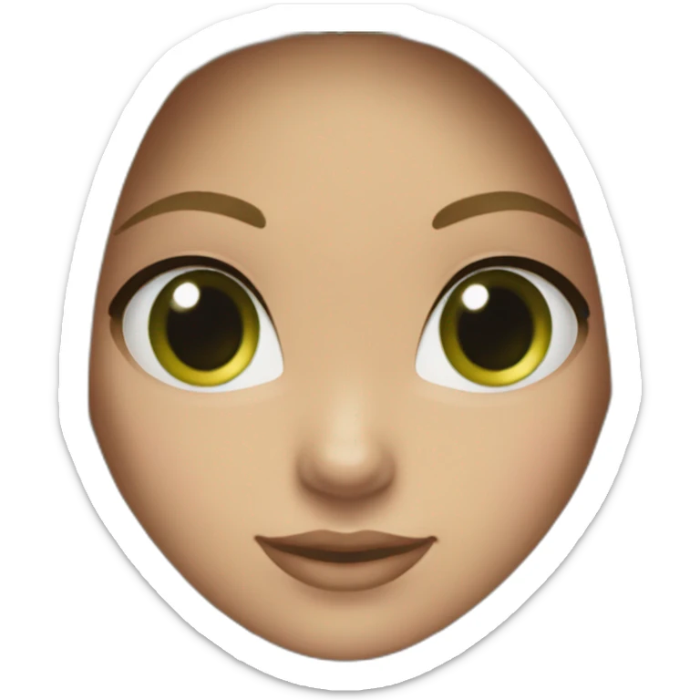 Light sking, Dark blonde girl, dark green eyes, long straight hair. Looks like nicki nicole sticker