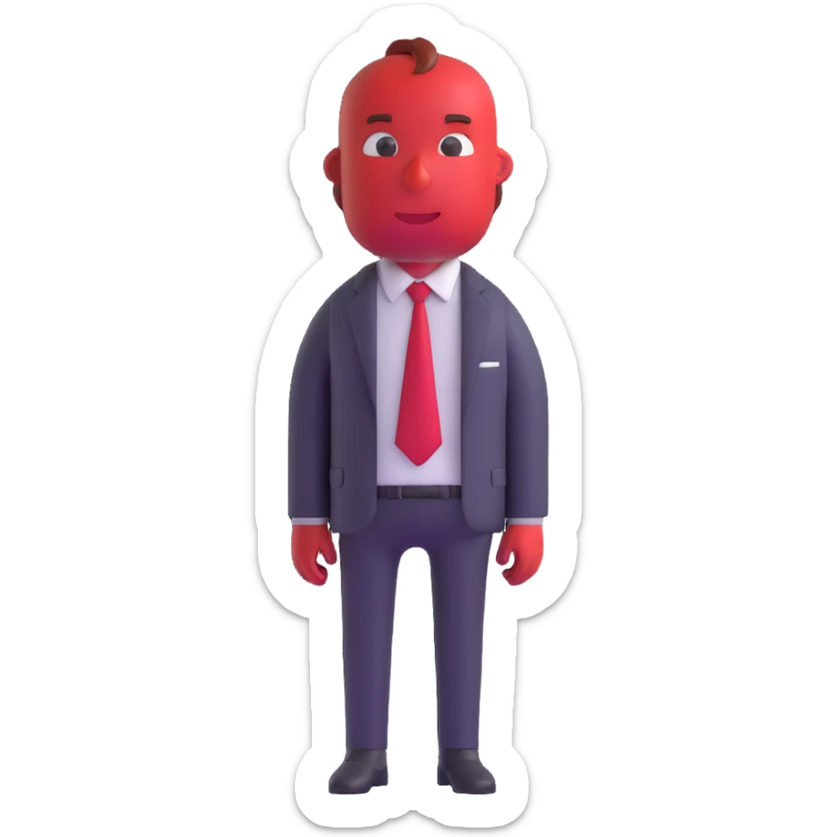 Anger character from Inside Out movie sticker