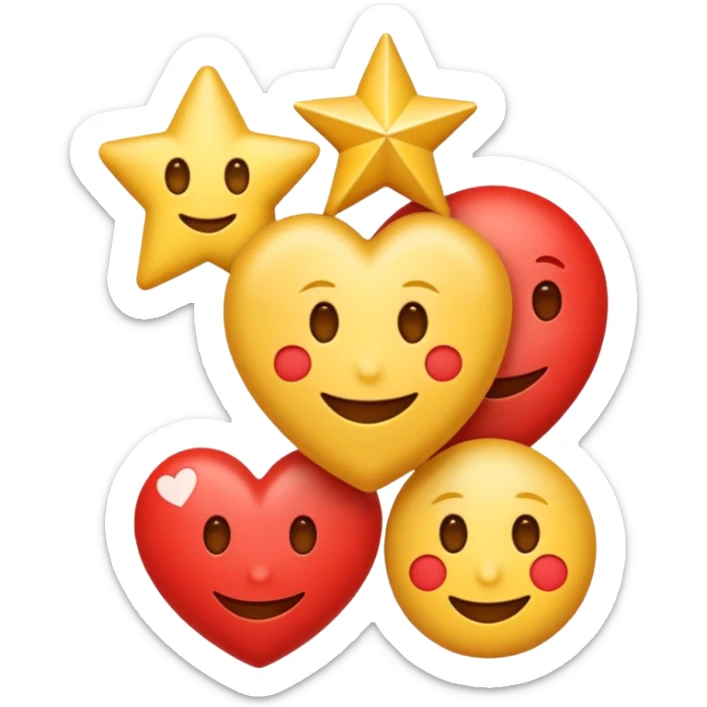 I want a single combined emoji “logo” rather than separate emojis. Since emojis themselves are separate characters, the closest we can do is stack them visually into one line or use zero-width joiners (ZWJ) for some emojis sticker