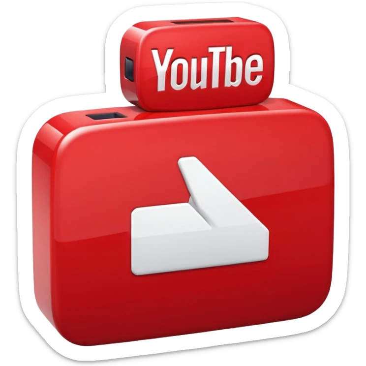 YouTube logo sticker