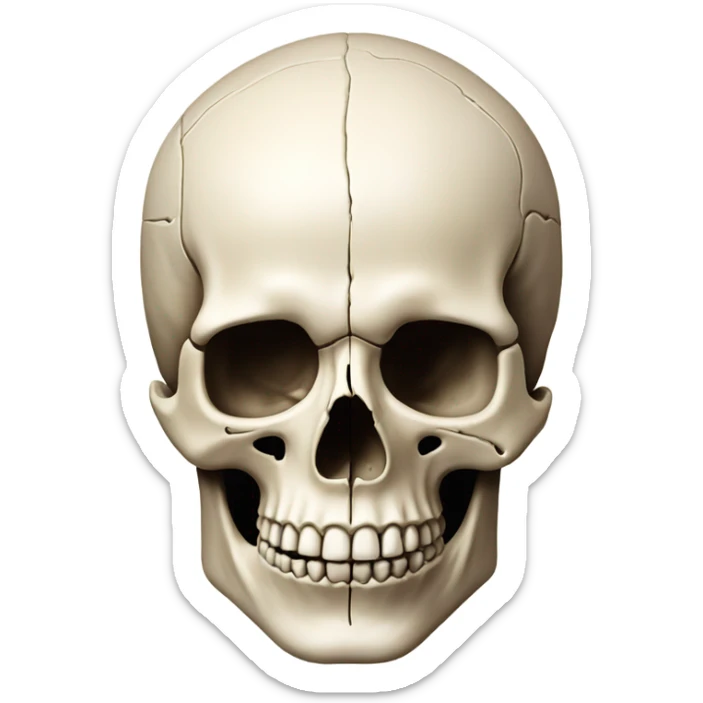 Skull sticker