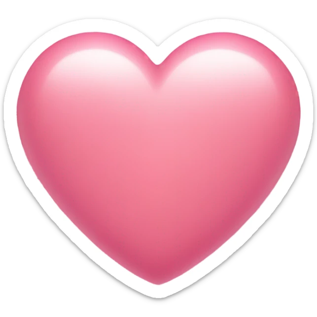 Pink heart cute sticker