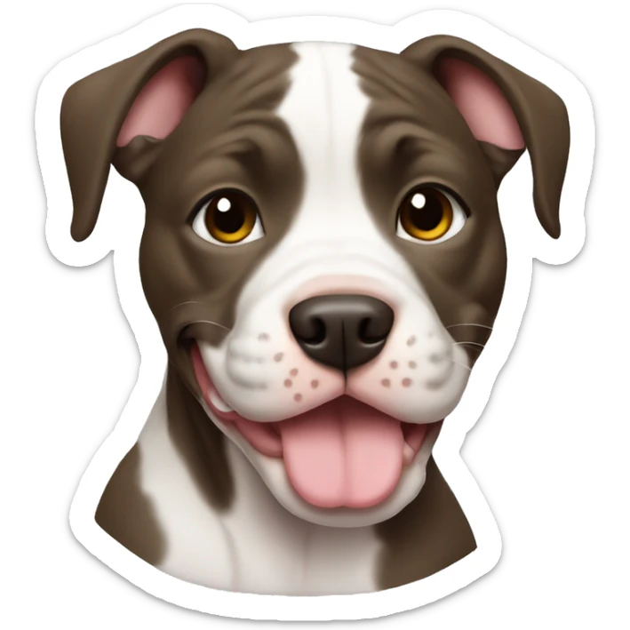 Pitbull puppy sticker