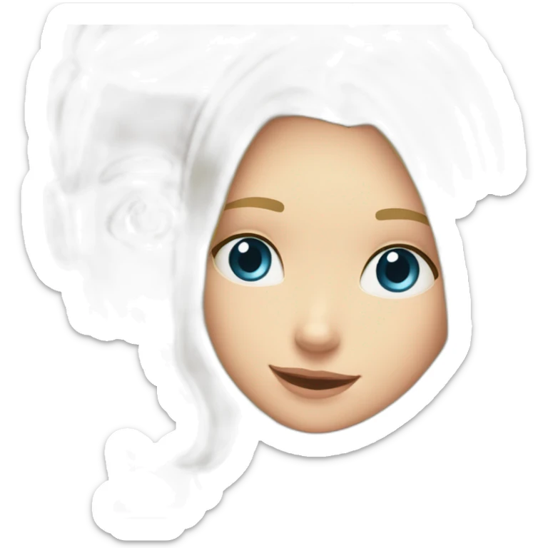 Hug a white man with brown hair and a white girl blond hair sticker