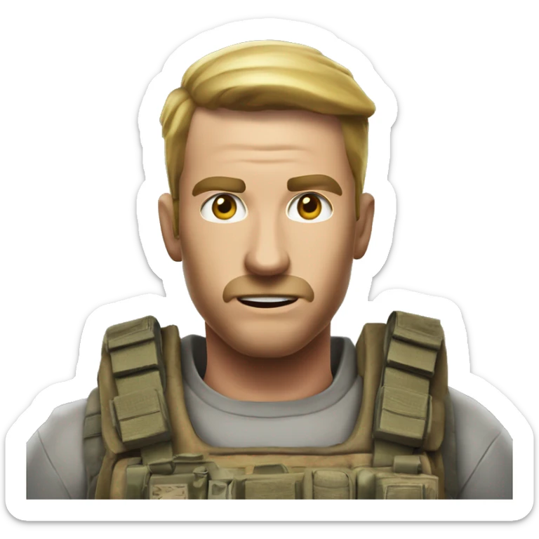 emoji call of duty avec un gyrophare rouge sticker