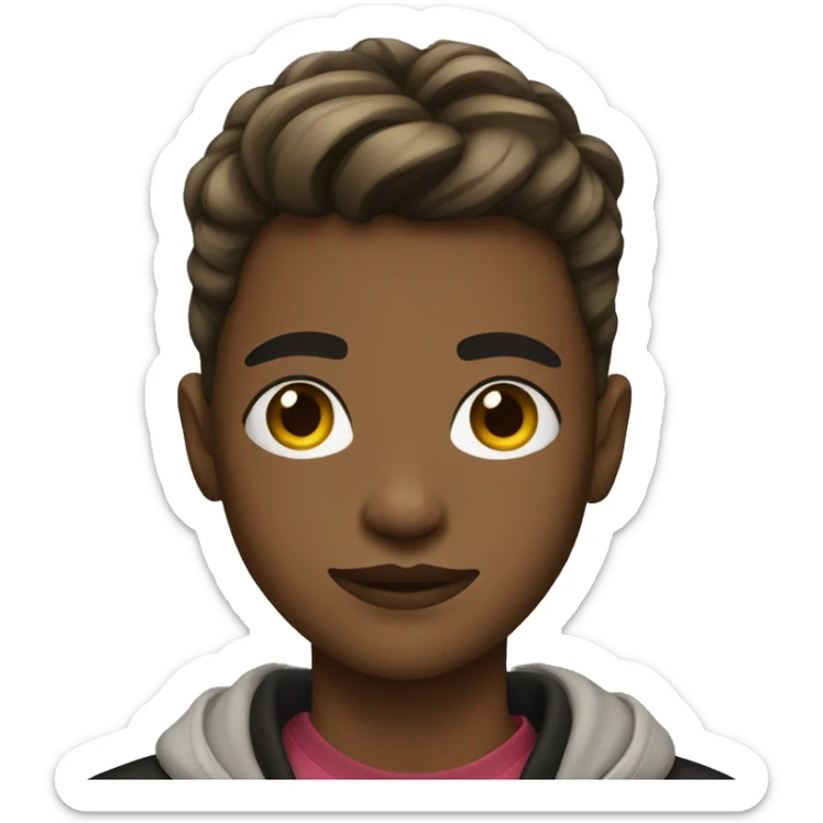 fashionable teenager sticker