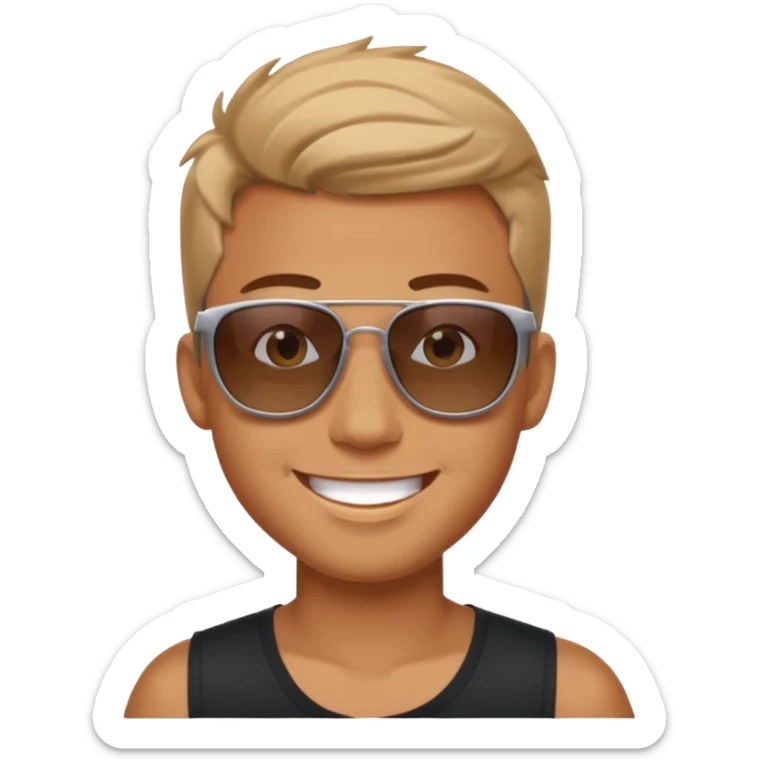 I want one little emoji for one hot boy. I want to show him with emoji that he is so hot and atrractive sticker