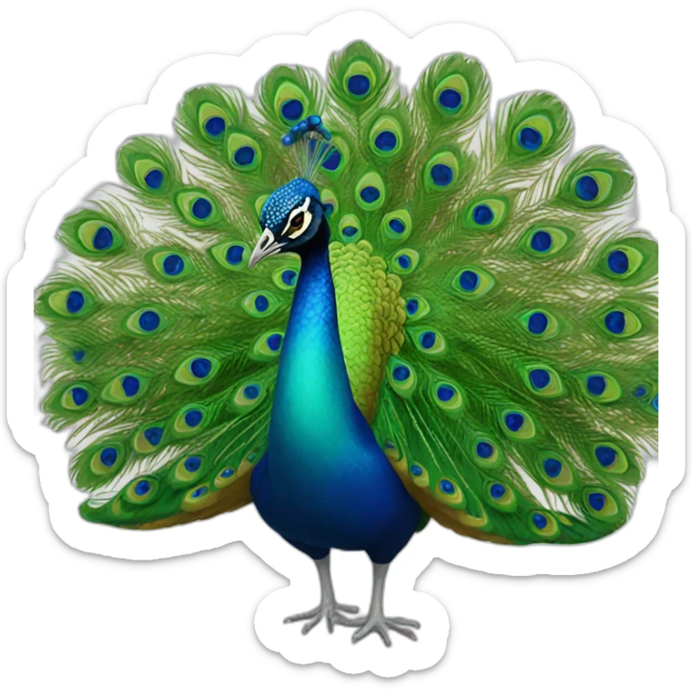 peacock sticker