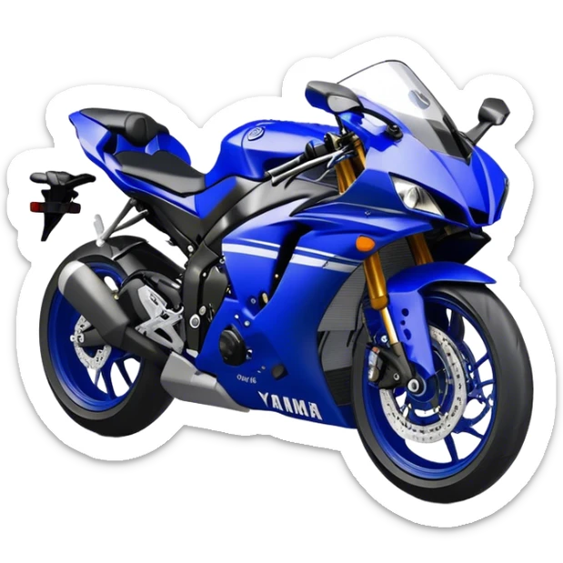 Yamaha YZF (Sportbike) - Yamaha YZF-R1 (Model Year: 2022) (Iconic colour: Blue) sticker