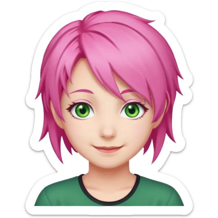 Mitsuri Kanroji, ultra détaillé, sourire narquois, mitsuri Kanroji hairstyle  sticker