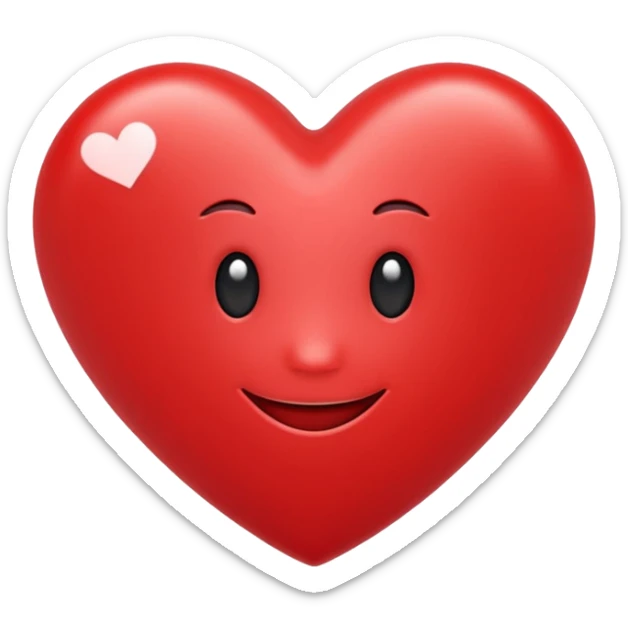 Smiling heart with the words: “I love my QSI Family sticker