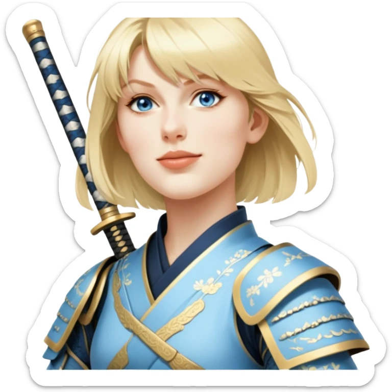 Elegant Samurai sticker