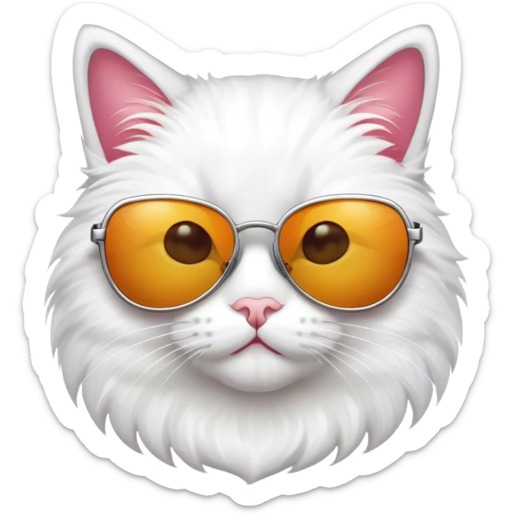Cat with sunglasses sticker