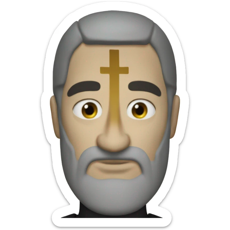 Baldwin IV of Jerusalem from kingdom of heaven with a crusader mask whitout eyes sticker