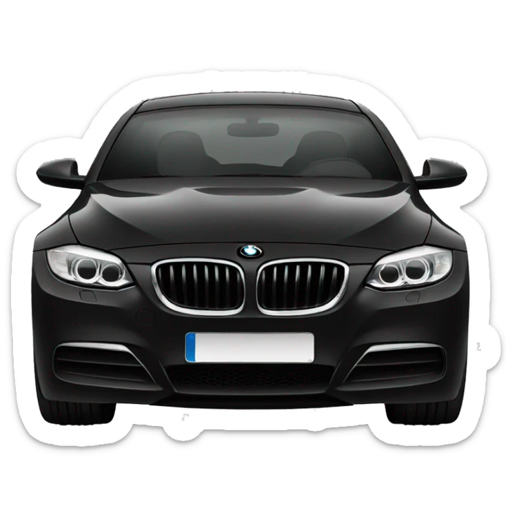 black bmw sticker