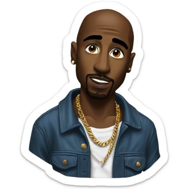 Tupac sticker