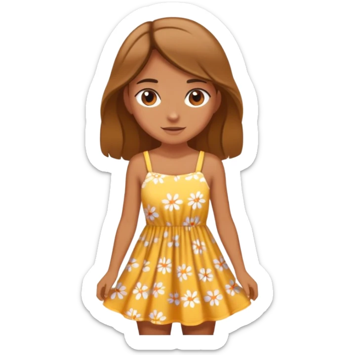 Summer girl sticker
