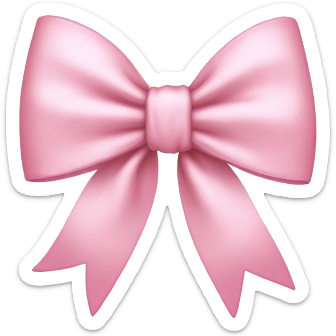 Light pink bow  sticker