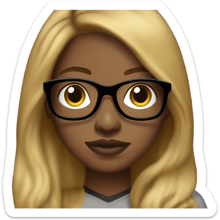steelers nfl jersey light brown girl with long blonde brown hair freckles and light colored glasses sticker