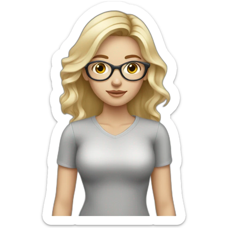 female-photographer-taking-a-picture-light-skinned-long-dark blondehair grey eyes sticker