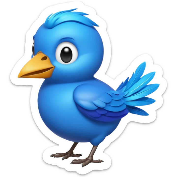 
3D emoji of a small bird, in Apple Memoji style. Soft studio lighting, glossy finish, black background, minimalistic and centered composition.
 sticker