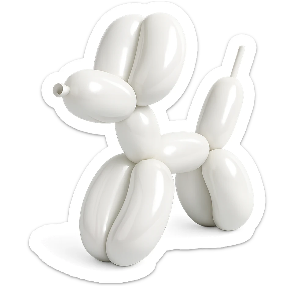 white balloon sticker