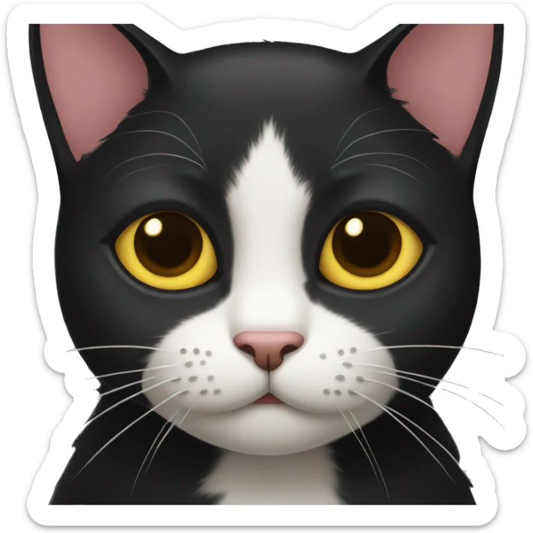 Black cat  sticker