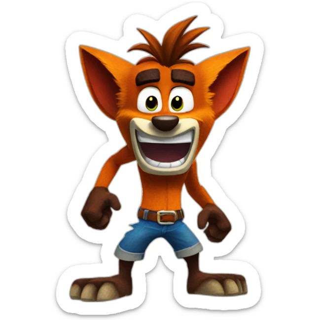 crash bandicoot sticker