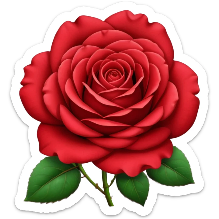It doesnt look real. What about more like the firt rose style and with darker center?
 sticker