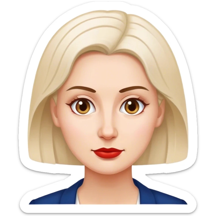 patriot polish european woman simple patriot politician modern sticker