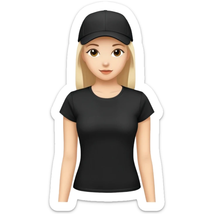 black women's t-shirt with round neck and short cap sleeves, fitted feminine cut, only the garment, isolated on white background, no model sticker