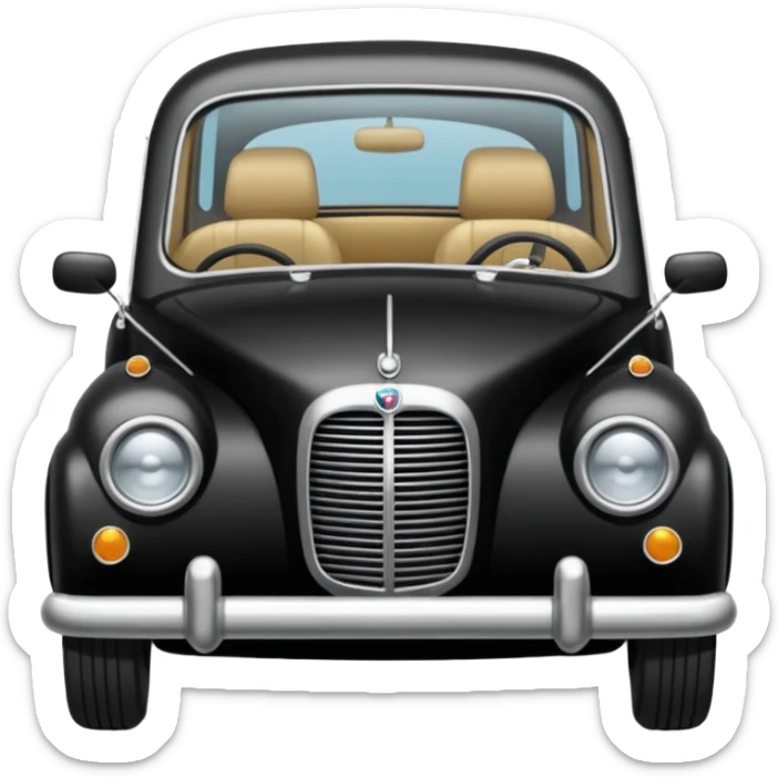 Crée-moi une voiture noire, berline, très classe La voiture  en long 2025classe S que d’un côté  sticker