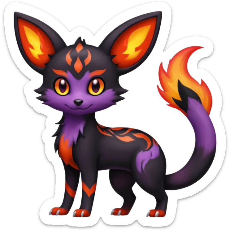 
Umbreon-Torracat-
Salandit-Fennekin-Fakémon-Digimon-fusion (full body) sticker