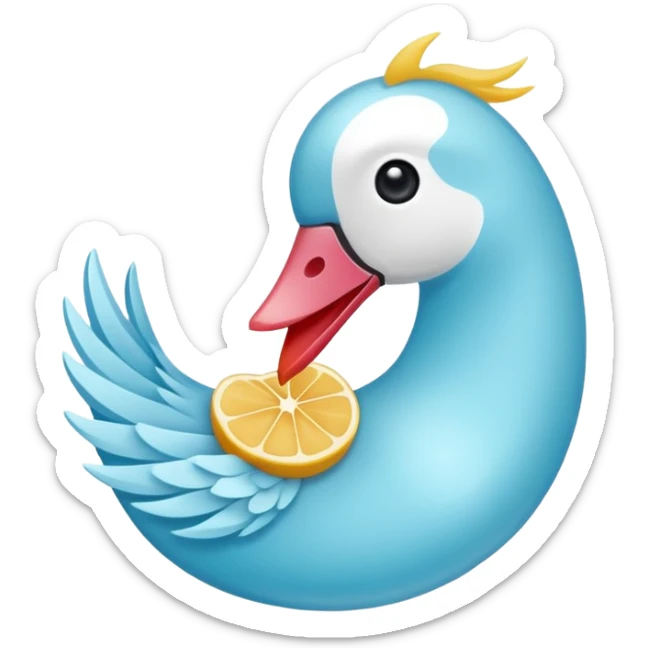 Verificacion azul de tiktok redonda medio celeste con la palomita blanca chillante sticker