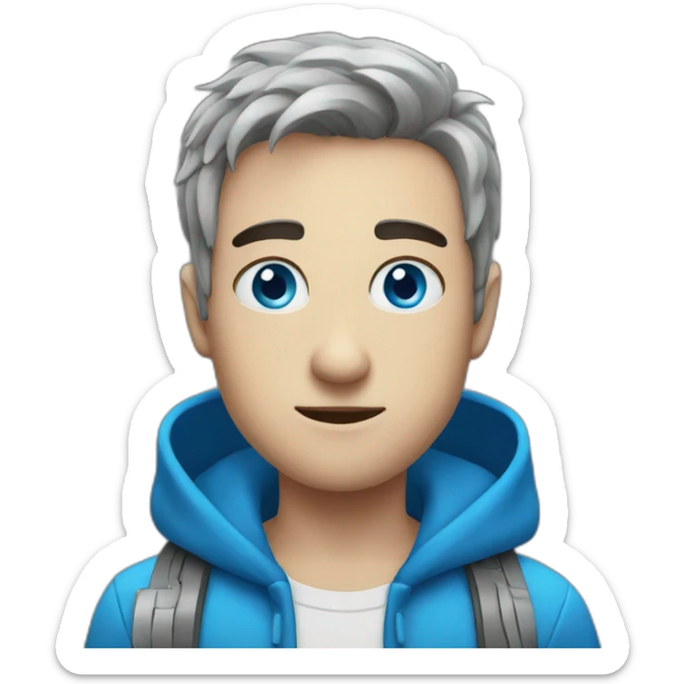 this with blue eyes sticker