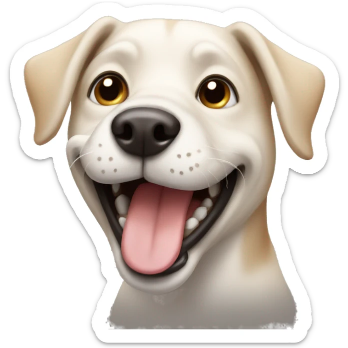 dog happy sticker