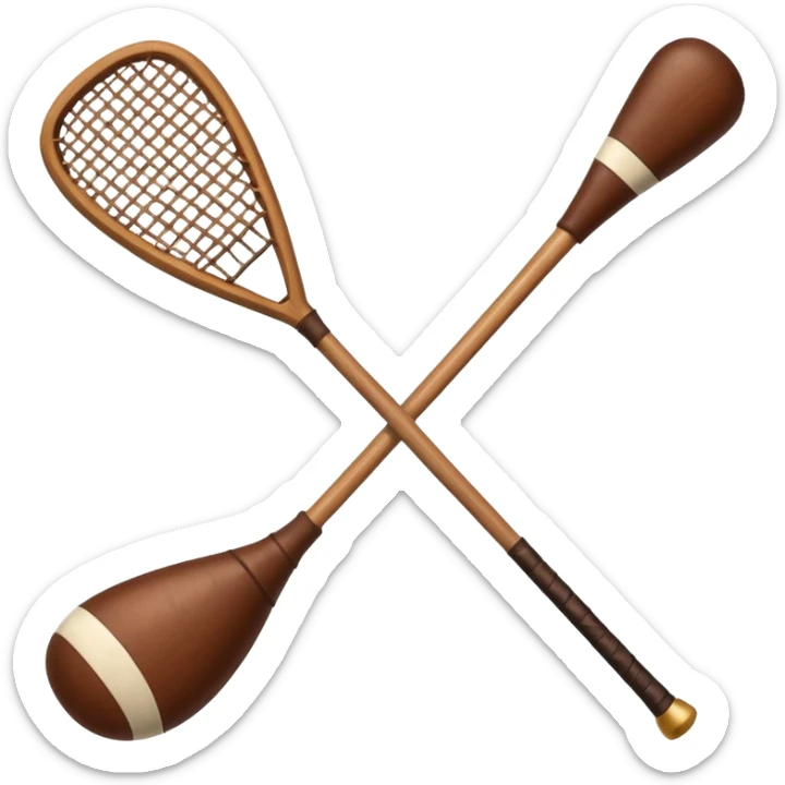 Hurley and sliotar as in what's used for the Irish sport  sticker