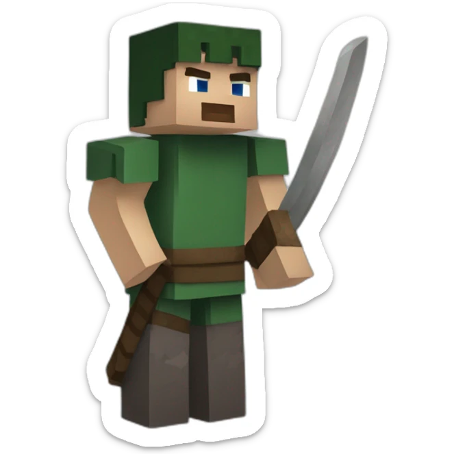 standing-french-minecraft-ninja sticker
