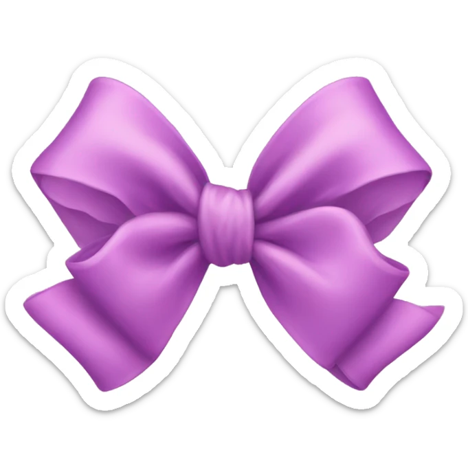 Cute bow sticker
